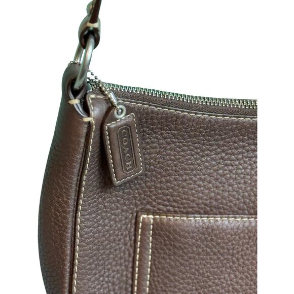 Coach Brown Vintage Chelsea Shoulder Bag*Pebbled Leather*2007* gorgeous cond. - Picture 3 of 14
